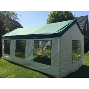 Partytent groen wit 6X3 incl bezorgen en opzetten Partytent groen wit 6X3 incl bezorgen en opzetten